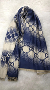 Echarpe Gucci Azul Italiana