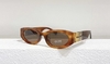 Óculos de Sol Miu Miu Eyewear Acetato Marrom Italiana