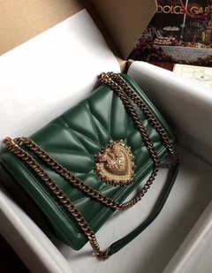 Bolsa D&G Devotion Matelassê Verde Italiana