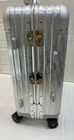 Mala de Cabine Dior e Rimowa Cinza Oblique Italiana - Romaly Grifes