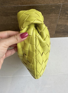 Bolsa Mini Jodie Bottega Veneta Verde Limão Italiana - comprar online