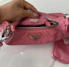 Bolsa Prada Reedição 2005 Rosa Nylon Italiana na internet