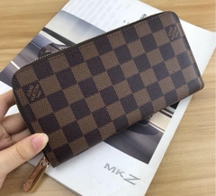 Carteira Louis Vuitton Ziper Damier Ebene Italiana
