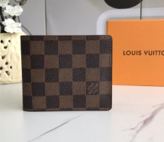 Carteira Louis Vuitton Multiple Masculina Damier Ebene Italiana