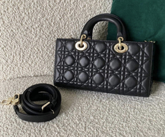 Bolsa Lady D-Joy Preta Italiana - Romaly Grifes Bolsas
