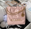 Bolsa Chanel 22 Pequena Rosa Italiana