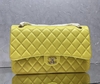 Bolsa Chanel 2.55 Clássica Jumbo Lambskin Amarela Italiana