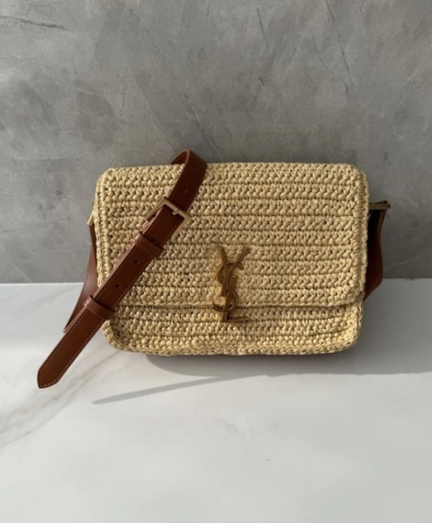 Bolsa YSL Solferino Palha Italiana