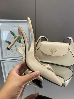 Sapato Salto Prada Bege Italiana