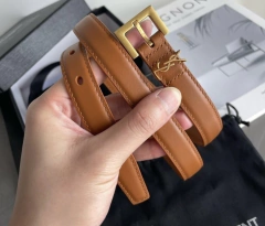 Cinto YSL Fino Caramelo Italiana - comprar online
