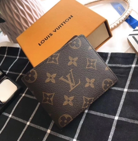 Carteira Louis Vuitton Multiple Masculina Monogram Italiana