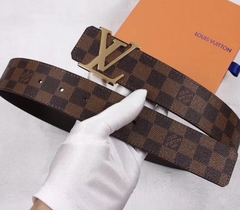 Cinto Louis Vuitton Damier Ebene Masculino Italiana