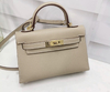 Bolsa Hermes Kelly Mini 20 Bege Italiana