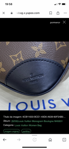 Bolsa Louis Vuitton Boulogne Monogram Italiana - Romaly Grifes Bolsas