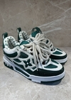 Tênis Louis Vuitton Trainer Verde E Branco Italiana