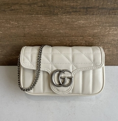Bolsa Gucci Super Mini Off-White Italiana - comprar online