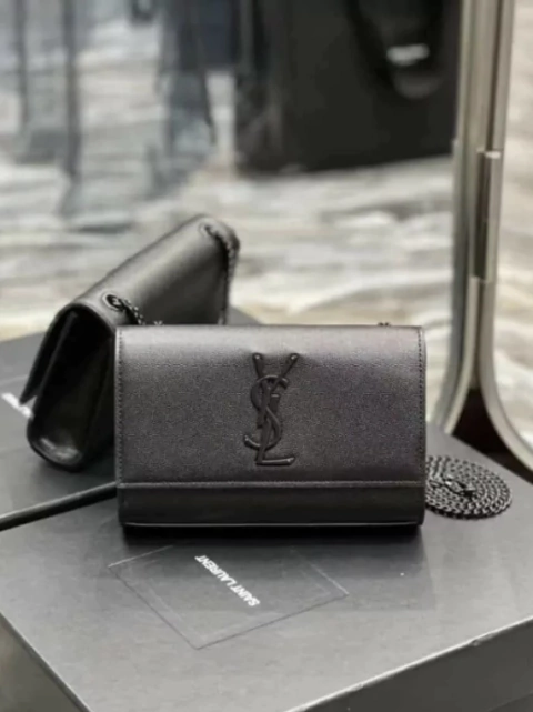 Bolsa YSL Mini Kate Chain All Black Italiana