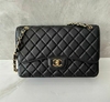 Bolsa Chanel 2.55 Clássica Jumbo Caviar Preta Italiana