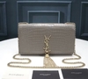 Bolsa YSL Kate Croco Cinza Italiana