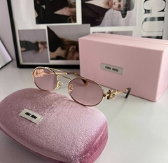 Óculos Miu Miu Lente Rosa Italiana