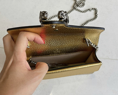 Bolsa Dionysus Super Mini Dourada Italiana - loja online