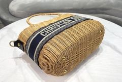 Bolsa Cesta Dior Palha Wicker Italiana - loja online
