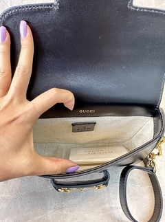 Imagem do Bolsa Gucci Horsebit 1955 Mini Preta Italiana