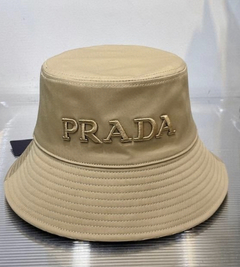 Chapéu Bucket Bege Bordado Italiana