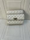 Bolsa VLTN Rockstud Spike Mini Branca Italiana