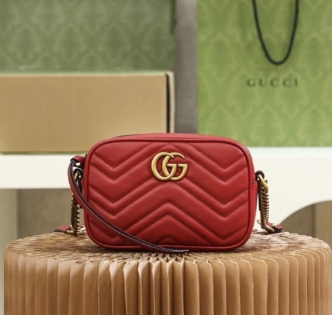 Bolsa Gucci Marmont Mini Vermelha Italiana