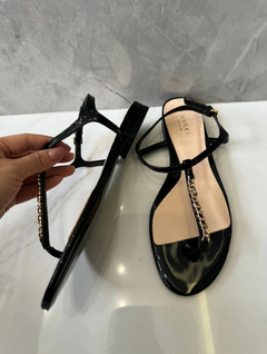 Rasteira Gucci Preta Italiana na internet