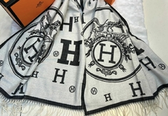 Cachecol Echarpe Cashmere Hermès Dupla Face Italiana - comprar online