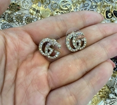 Brinco Gucci GG com Strass Italiana