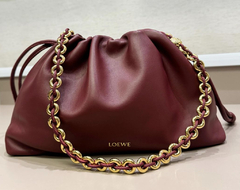 Bolsa Loewe Bordô Flamenco Italiana