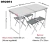 Mesa Plegable Aluminio Camping Con 4 Bancos Valija Playa - Importodo Jugueterias