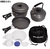 Marmita 2 Personas 9pcs Aluminio Anodizado Camping Kushiro