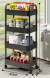 Carrito Organizador Auxiliar Multiuso 4 Estantes Ruedas (Cocina, Baño, Dormitorio, Oficina) - comprar online
