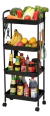 Carrito Organizador Auxiliar Multiuso 4 Estantes Ruedas (Cocina, Baño, Dormitorio, Oficina) en internet