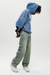 HOODIE DOUBLE SLEEVE BLUE - My Saint