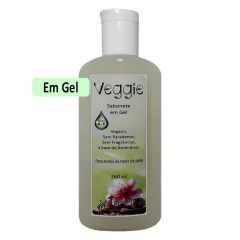sabonete em gel 260ml veggie hidratante vegano presciladermis foto-a
