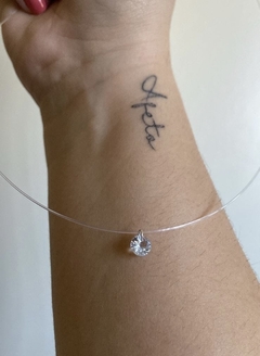 Colar Nylon ponto de luz redondo