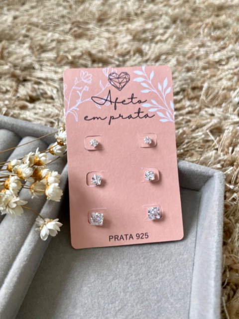 Trio Ponto de Luz Quadrado