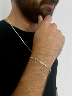 Pulseira Fígaro 3mm na internet