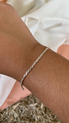Pulseira modelo Cartier elo quadrado 2mm