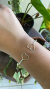 Bracelete 2 corações