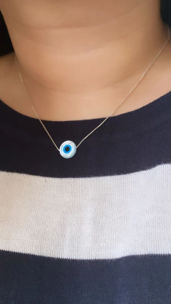 Colar Olho Grego - Afeto em Prata