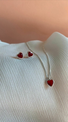 Conjunto Coração Vermelho - comprar online