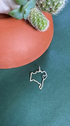 Pingente mapa da Bahia
