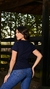 CAMISETA FEM - AZUL MARINHO SILKADA - loja online