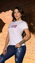CAMISETA BÁSICA FEM - BRANCO BORDADA na internet